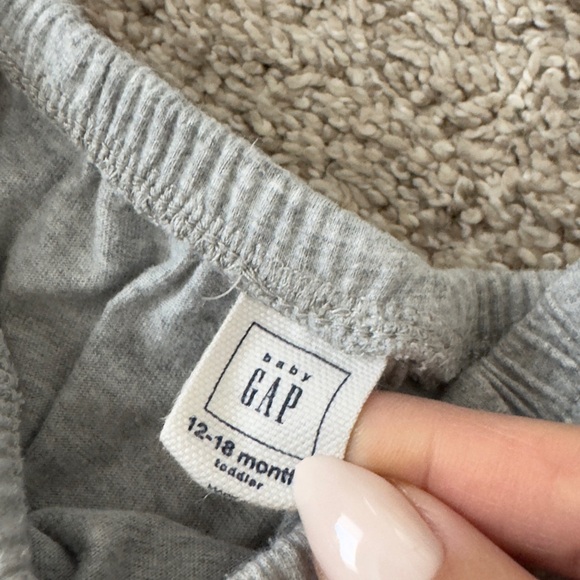 Baby Gap baby girls toddler girls grey one piece romper outfit size 12-18 months - Picture 5 of 7